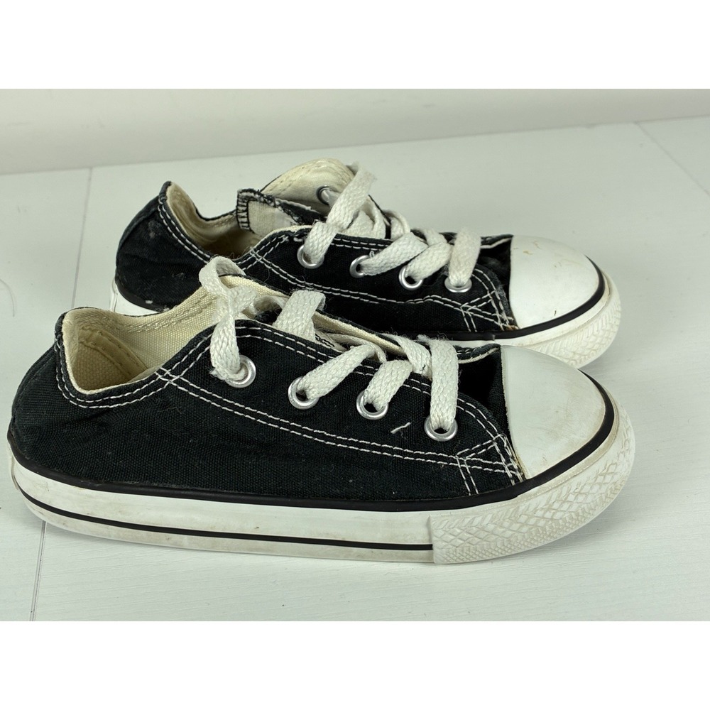 Toddler Size 8 Converse All Star Ox Low Black Canvas